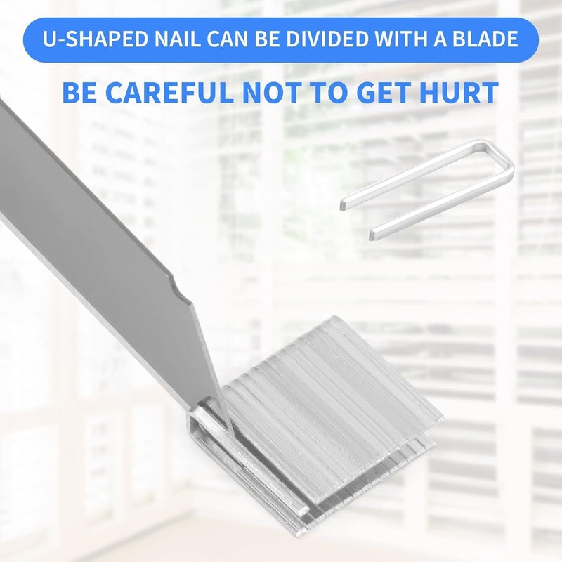 Asofelk 80PCS Shutter Replacement Staples Plantation Shutter Repair Parts Plantation Shutter Staples Shutter Hardware Shutter Repair Pins 80 PCS Plantation Shutter Repair Kit(1.6 x 0.5 cm/ 0.6 x 0.2 inch) - Image 4